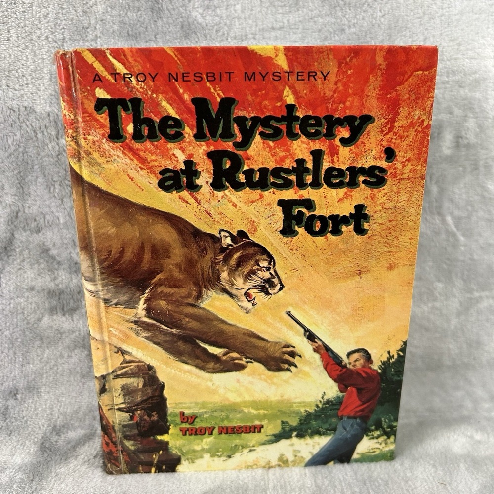 Mystery at‎ Rustlers Fort Troy Nesbit 1964 Whitman Hardcover Illustrated Vintage